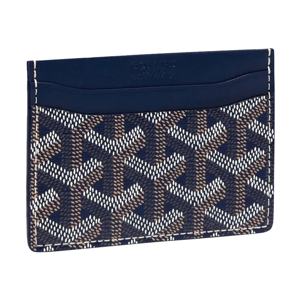 Goyard Saint Sulpice Navy Blue Card Holder