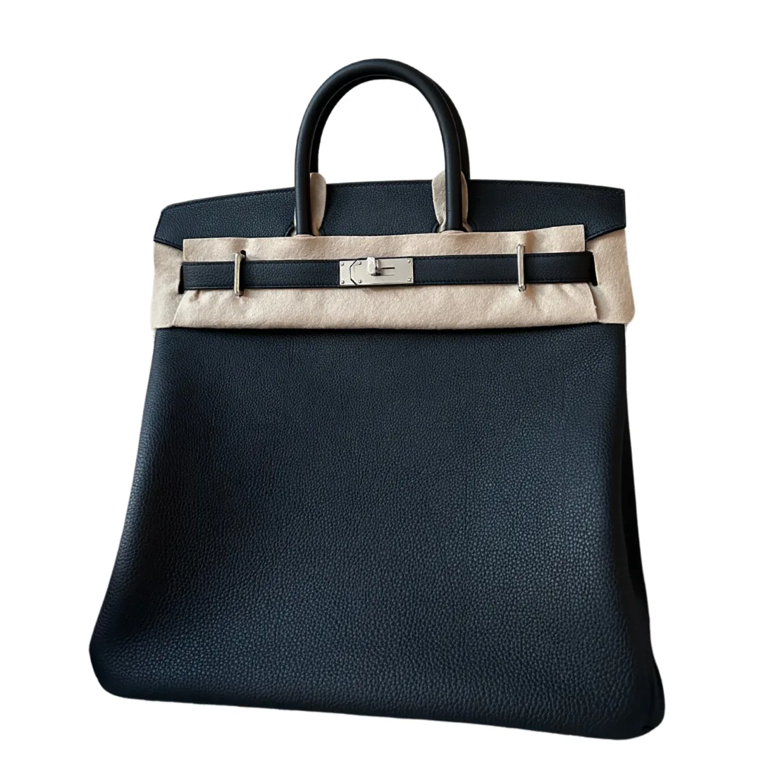 Hermès Hac 40 Noir Togo Palladium Hardware