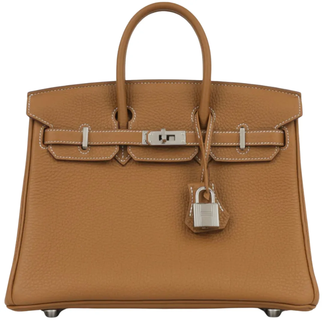 Hermès Birkin 25 Gold Togo Palladium Hardware 2026