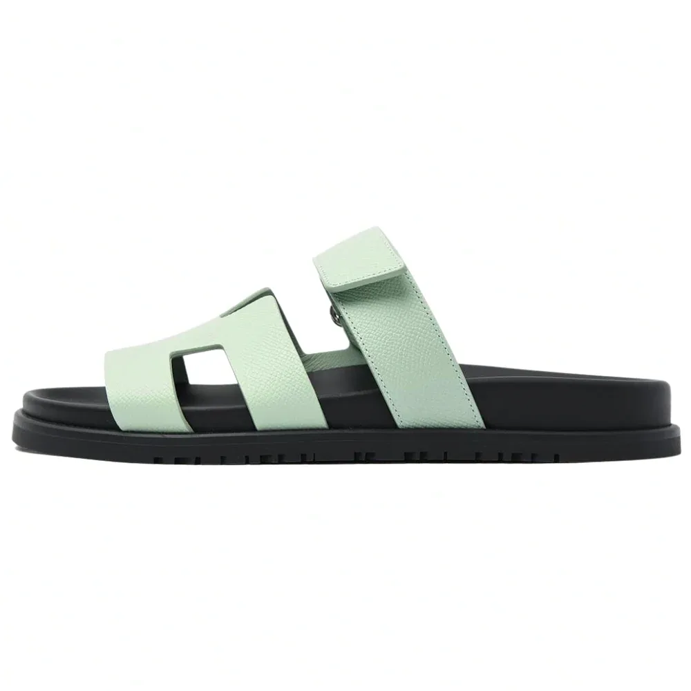 Hermès Paris Chypre Sandal Epsom Vert Jade