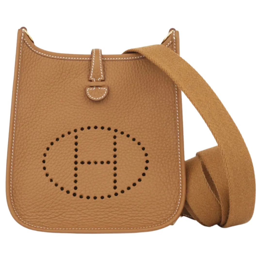 Hermès Mini Evelyne Gold Gold Hardware 2024