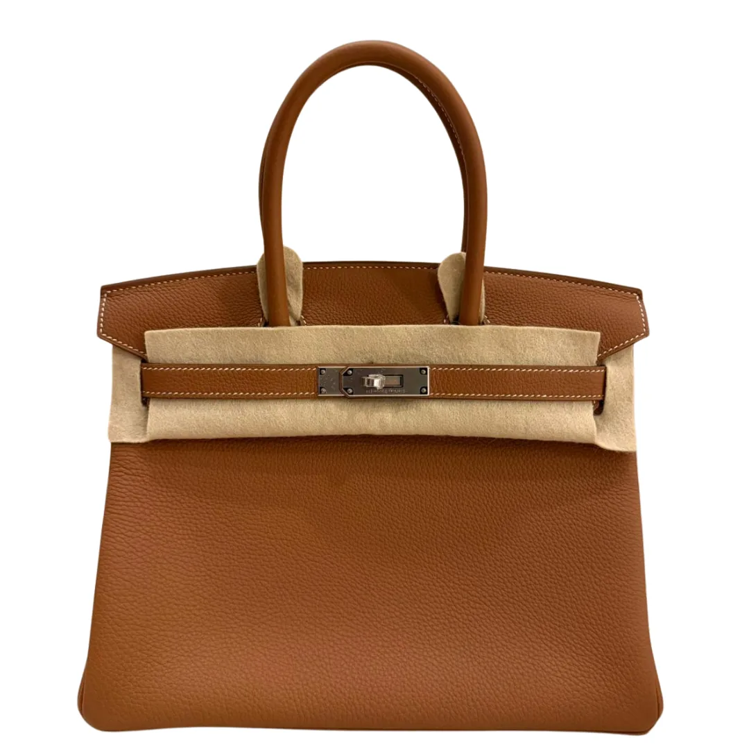 Hermès Birkin 30 Gold Togo Palladium Hardware 2026