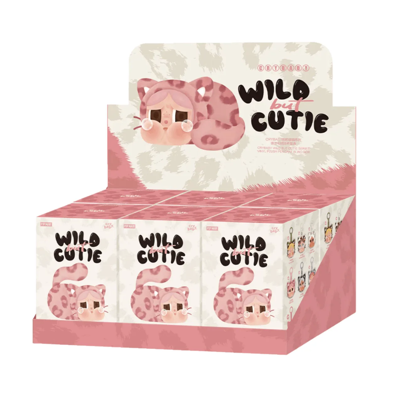 Pop Mart Crybaby Wild But Cute Series Vinyl Plush Pendant - Case Of 6 Blind Boxes