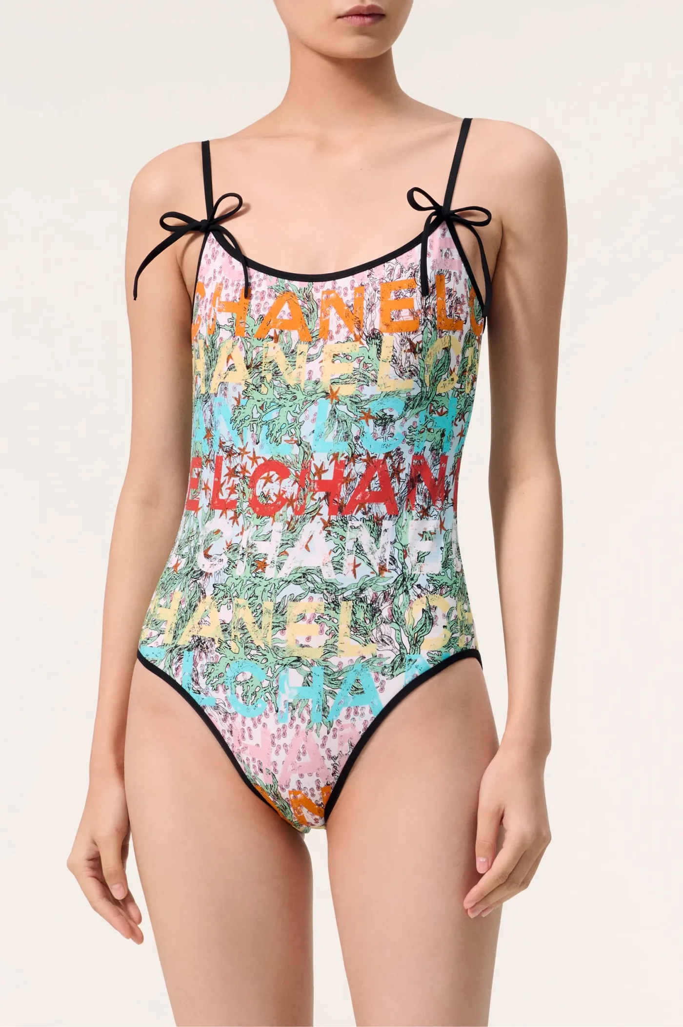 Chanel Coco Beach 2026 collection Multi Colour Print Swimsuit