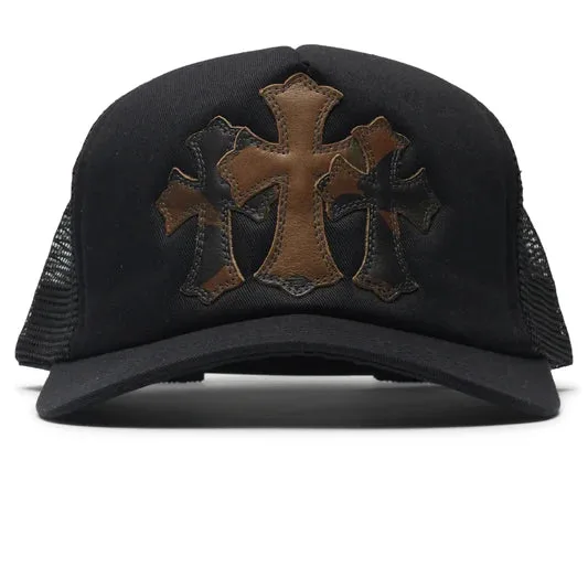 Chrome Hearts Cemetery Camo Black Trucker Cap