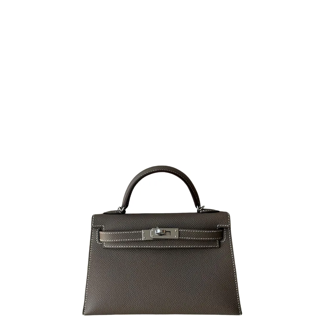 Hermès Mini Kelly 20cm Etoupe Epsom Palladium Hardware 2026