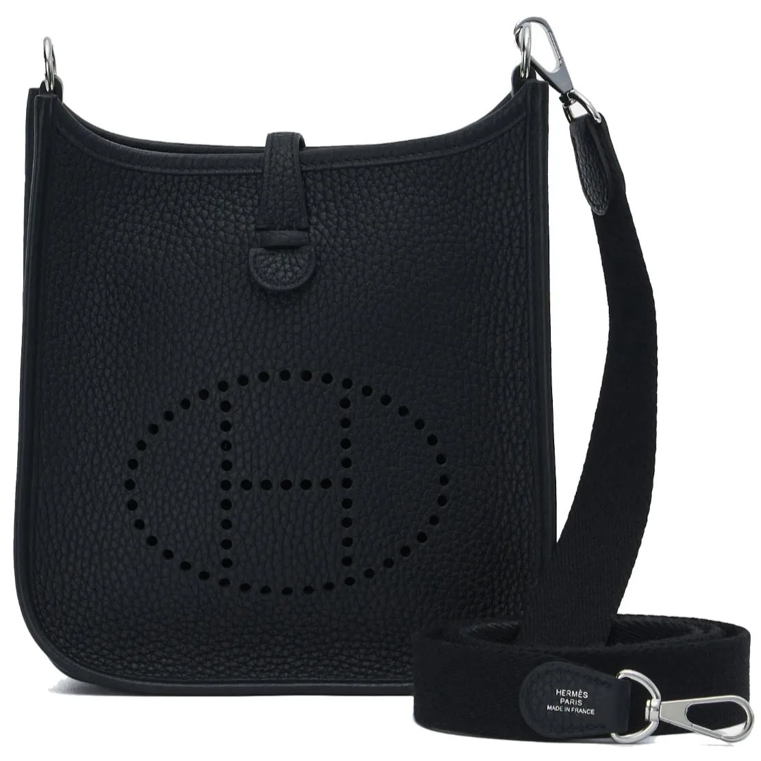 Hermès Mini Evelyne Noir Palladium Hardware 2024
