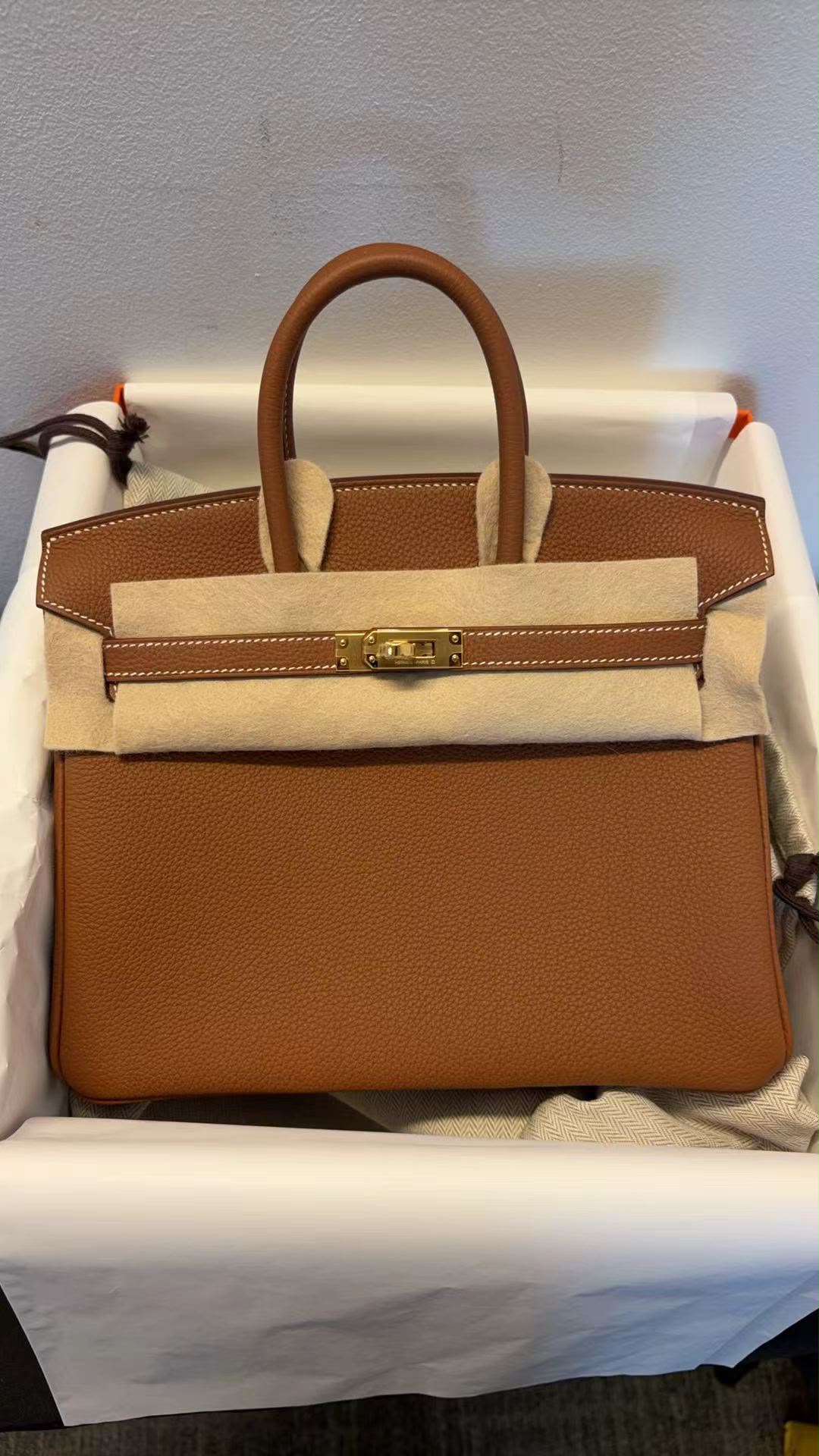Hermès Birkin 25 · Togo, Gold