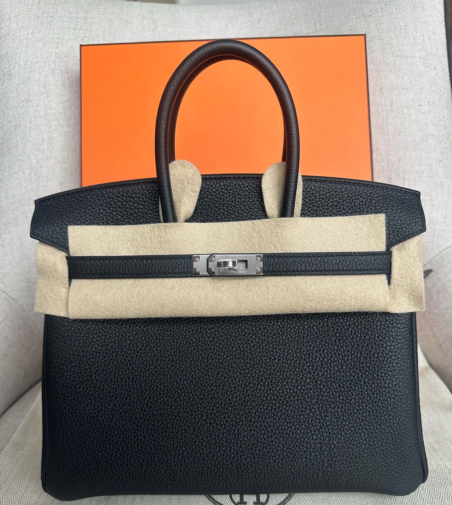 Hermès Birkin 25 · Togo, Noir